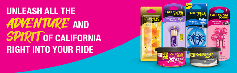California Scents unleash all the adventure and spirit of California right into your ride