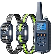 Heaflex Dog Training Collar, Rechargeable e-Collars for Dogs Training with Beep, Vibration, Human...