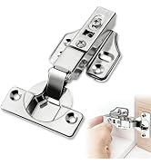 5 Pairs (10 Pcs) Full Overlay Soft Close Cabinet Hinges, Heavy Duty Frameless Adjustable Conceale...