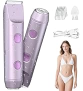 Fanovae 2-in-1 Bikini Trimmer for Women – Electric Razor & Body Hair Shaver with Dual Heads, IP67...