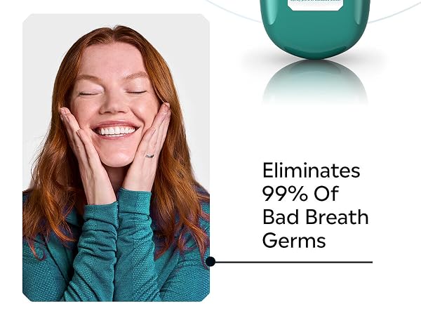 Listrine on the go, instant fresh breath, eliminates 99% of bad breath germs, cool mint pocketmist
