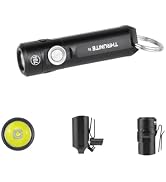 ThruNite Ti Keychain Flashlight, USB-C Rechargeable EDC Pocket Light, 650 Lumens with Magnetic Ta...