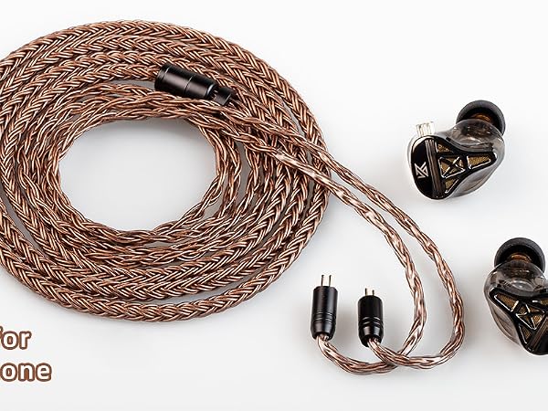 kbear 2pin iem cable