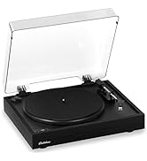 Electrohome Montrose Wireless Vinyl Record Player 2-Speed Belt-Drive Turntable, with Audio-Techni...