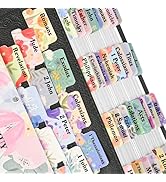 Bible Tabs, 80 Laminated Bible Book Tabs, Bible Journaling Supplies, Bible Tabs for Women & Men S...