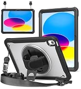 ZenRich New Slim Hard Case for iPad 10th Generation Case 10.9'', Rugged Shockproof Kids iPad 10th...