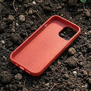 Red case laying in the dirt