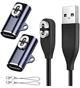 sweguard Shokz Charger Adapter 2-Pack & USB C Charging Cable to Shokz Magnetic Converter Compatib...