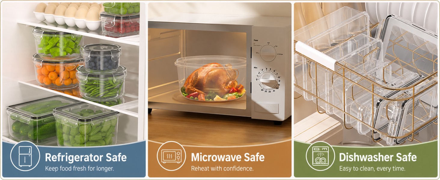 Food Storage Containers with Lids