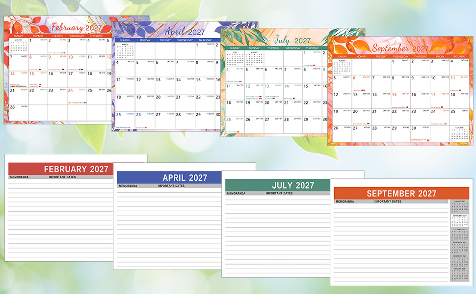 2026-2027 desktop calendar