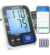 RENPHO Blood Pressure Monitor for Home Use, FSA HSA Eligible, Bluetooth Smart BP Machine with Wid...