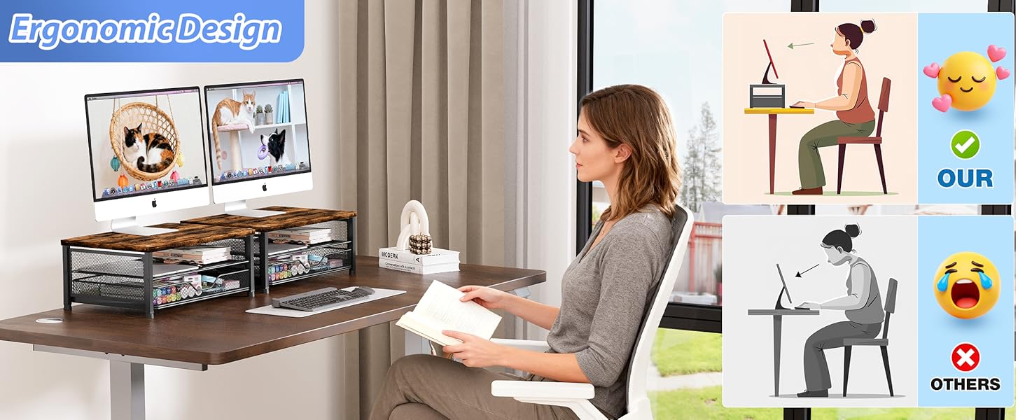 monitor stand for desk organizers and accessories computer stand riser office organization desktop