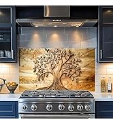 Kitchen Wallpaper Self Adhesive Oil Proof Sticker Waterproof Backsplash Wall Protector Film Remov...