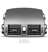 NuIth Center Dash AC Outlet Air Vent Panel Kit for 2008-2013 Toyota Corolla, Corolla Dash Air Ven...