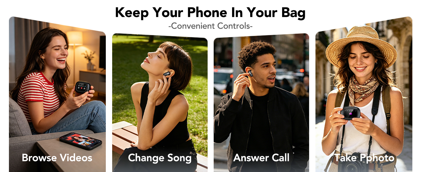 bluetooth earphones - Keep Your Phone In Your Bag, Convenient Controls