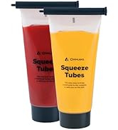 Coghlan's Reusable Squeeze Tubes – 8 oz BPA-Free Food Safe Dispensers with Roll-Up Clips & Stand-...