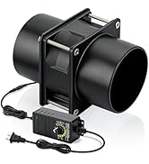 AmRunJe 12v Soldering Exhaust Axial Fan 80mm x 38mm Dual Ball Bearing Speed Control AC Plug Small...