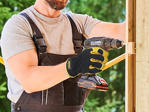 leather gardening yard work gloves men women gift