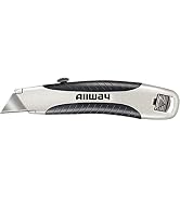 ALLWAY RSK Soft-Grip Retractable Utility Knife with 3 Blades