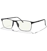MERRY'S Fashion Blue Light Blocking Glasses - Reading Glasses Metal Frame Spring Hinge Readers fo...
