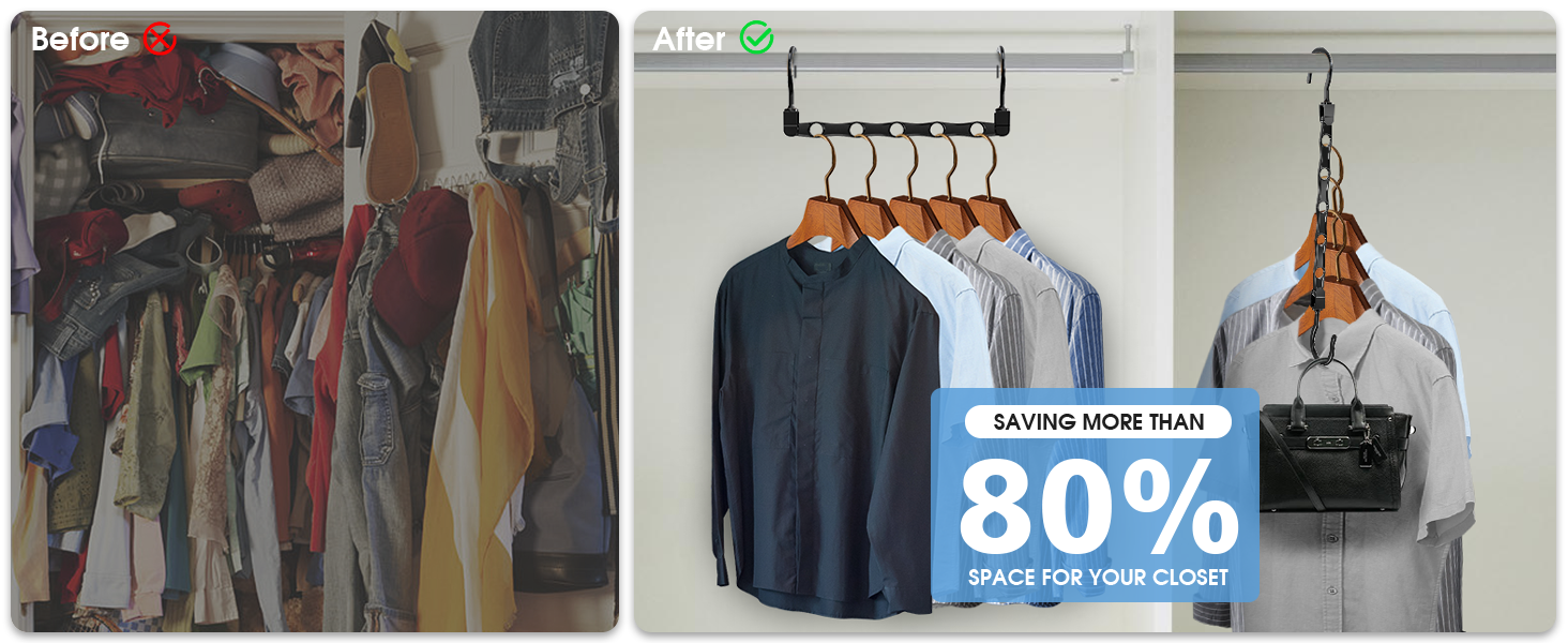 hangers space saving organizer saver clothes closet organization storage hanging