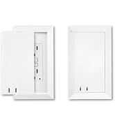 Socket Shield Child Resistant Outlet Cover (2-Pack), White Decora GFCI Wall Plate with Sliding Lo...