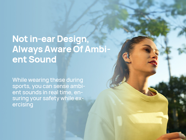 Mibro OpenEar Pro wireless earbud bluetooth headphone waterproof earphone sport work steady safety