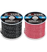 10 Gauge Marine Wire 10 AWG Marine Grade Wire Include 10 Gauge 30FT Red & 30FT Black,10AWG Tinned...