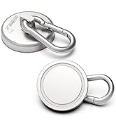 Ant Mag Heavy Duty Neodymium Magnet Hooks with Swiveling Carabiner - 140LBS Pull Force, Indoor/Ou...