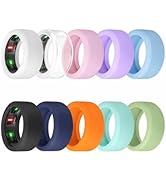 AZJCKEW 10 Pack Ring Cover Compatible with Oura Ring Gen 4/4 Ceramic, Gen 3, Anti-Scratch Elastic...