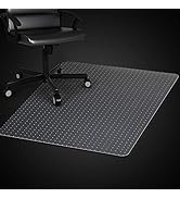 Azadx Clear Office Chair Mat for Low, Standard and No Pile Carpeted Floors, Plastic Computer Desk...