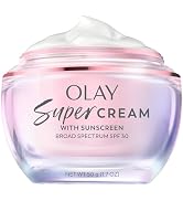 Olay Super Cream with Sunscreen SPF 30, Lightweight Face Moisturizer with Sun Protection, 5-in-1 ...