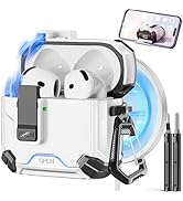 Pohgelan Compatible with AirPods 4th Generation Case,Compatible with Magsafe,Magnetic Automatic L...