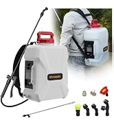 3Gallon Battery Powered Lawn Garden Sprayer Compatible with Milwaukee 18V Battery(Tool Only),Back...