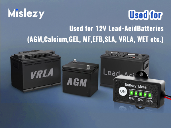 battery indicator battery meter battery tester battery monitor Lead acid Battery Meter