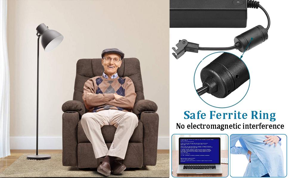 Switching power recliner transformer