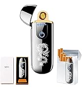 Electric Lighter, Smart Electronic Lighter, Mini USB Rechargeable Lighter Touch Ignition Windproo...