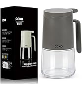 Olive Oil Dispenser Bottle for Kitchen with Dust Cover, 680ml Premium Glass Dispenser Bottle, Lea...