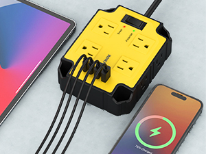 extension cord with multiple outlets flat extension cord