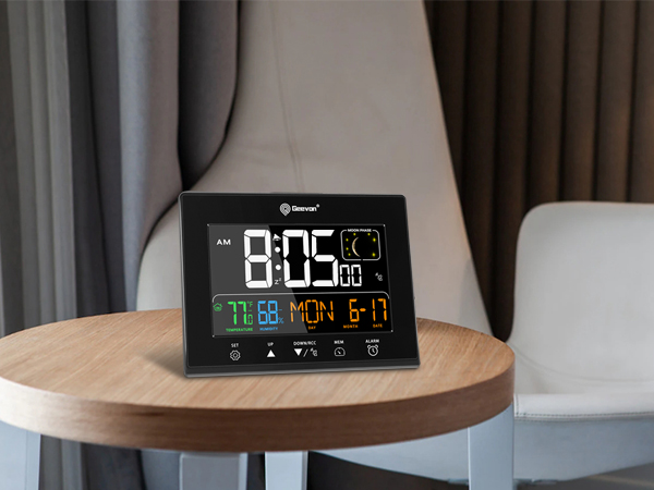 atomic clock with indoor temperature