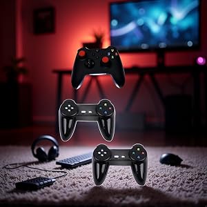 2Pcs Dollhouse Miniature Gamepad Model Game Controller