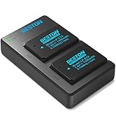 BESTON 2-Pack LP-E12 Battery Pack and Rapid USB Charger for Canon EOS M M2 M10, M50, M50 Mark II,...
