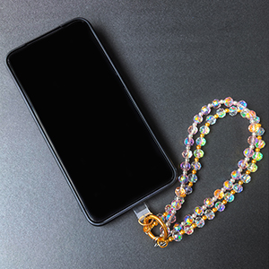 beaded phone lanyard for women