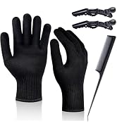 IKOCO Heat Proof Medium Glove Mitts for Hair Styling - 2Pcs for Flat Iron, Curling Wand, and Hot-...