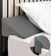 Vekkia Bed Wedge Pillow for Headboard Gap Filler (0–5.5"), Prevents Pillows & Items from Falling,...