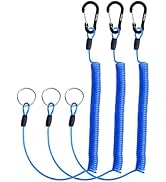 Booms Fishing T01 Coiled Lanyards for Fishing Rods and Fly Fishing Nets