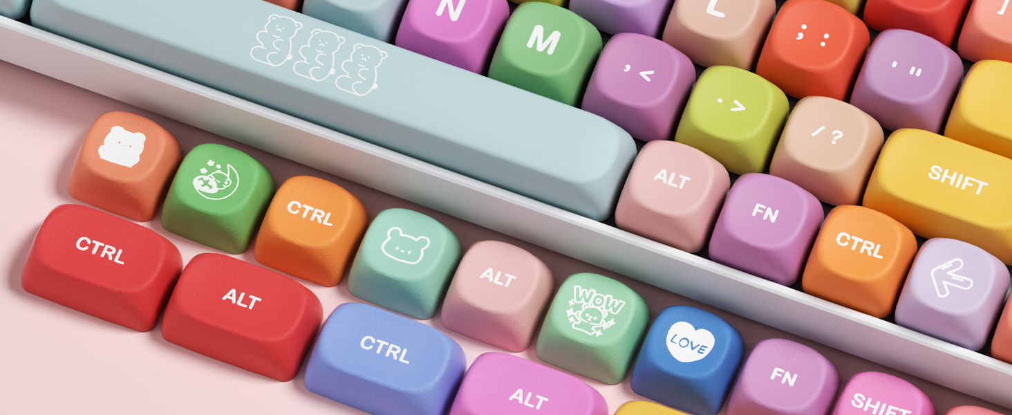 rainbow keycaps