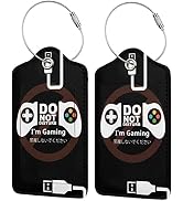 2 Pack Luggage Tag for Suitacase, Cute Unique Leather Suitcase Tags Identifiers with Privacy Name...