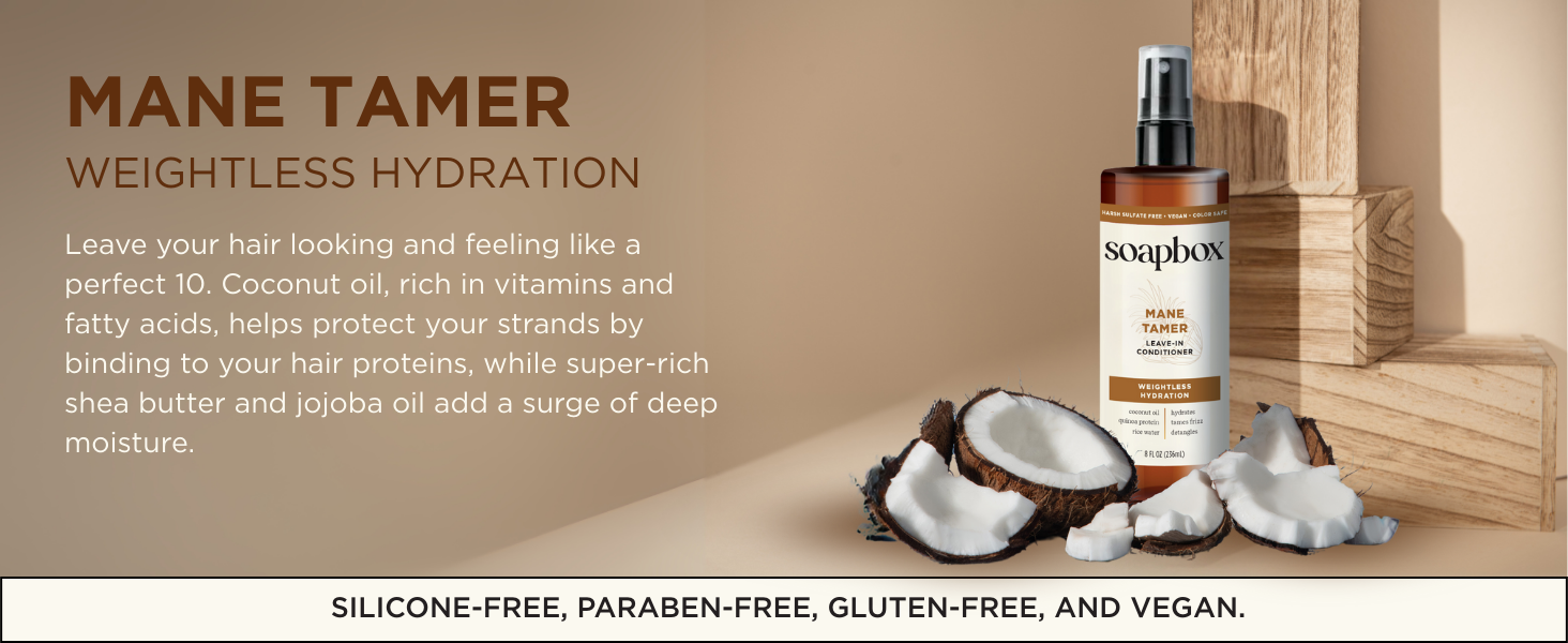 coconut hair spray hair detangler spray curl cream for curly hair hair styling products