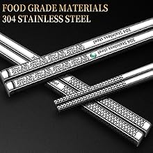 Metal Chopsticks Reusable 316 Stainless Steel Chopsticks